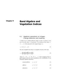 Band Algebra and Vegetation Indices