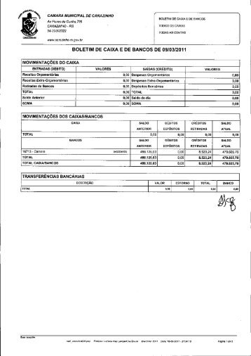 CAMARA MUNICIPAL DE CARAZINHO - Câmara Municipal de ...