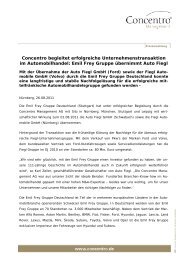 Emil Frey Gruppe übernimmt Auto Fiegl - Concentro Management AG