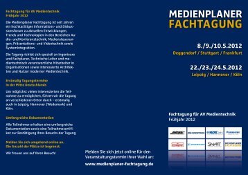 Medienplaner Fachtagung