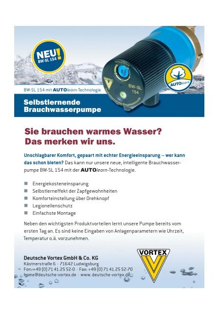 Die Pumpe mit âKÃ¶pfchenâ - Deutsche Vortex GmbH & Co. KG