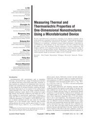 Measuring Thermal and Thermoelectric Properties of One ...