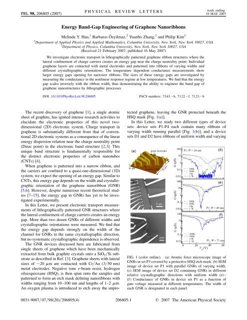 Energy Band-Gap Engineering of Graphene Nanoribbons