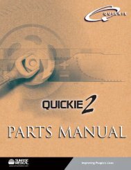 Quickie 2 Parts Manual - Quickie-Wheelchairs.com