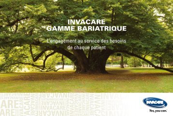 TÃ©lÃ©charger le catalogue Bariatrique en cliquant ici. - Invacare