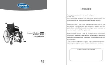 InvacareÂ® Action 2000 Manuale d'uso e regolazione