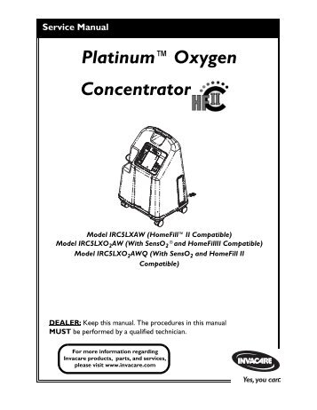 Platinumâ¢Oxygen Concentrator - Invacare