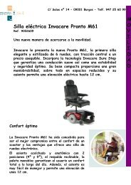 Silla eléctrica Invacare Pronto M61 M O V I L I D A D - Mundo Fácil