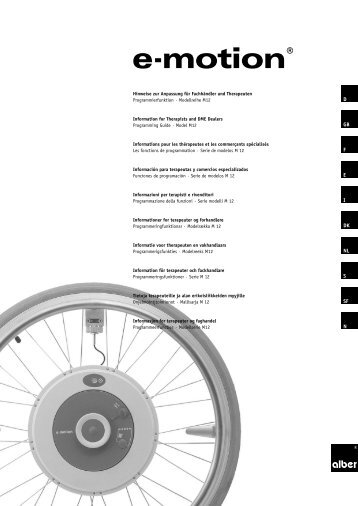 Programmeren & Foutcodes E-motion.pdf - Invacare