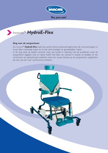 Hydro E flex brochure NL.pdf - Invacare