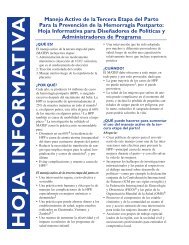 HOJA INFORMA TIV A - EngenderHealth