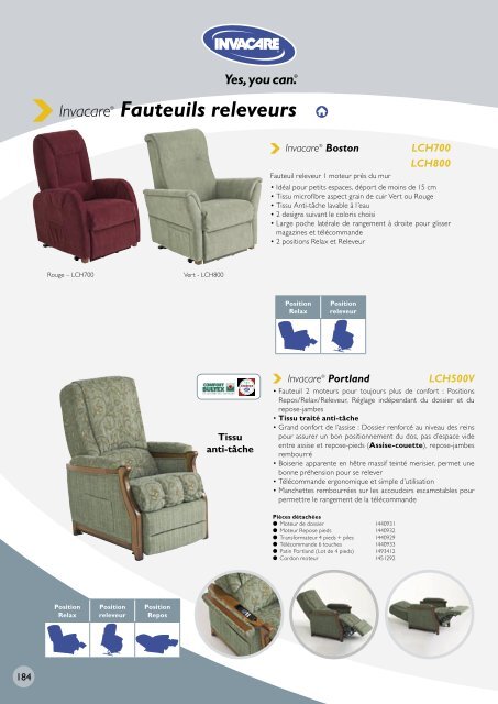 Invacare® Fauteuils releveurs - Sofamed