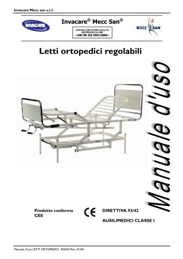 Letti ortopedici regolabili - Invacare