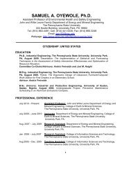 Samuel Oyewole Faculty CV (May 2012) - EMS Energy Institute