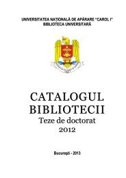 catalog teze doctorat - 2012