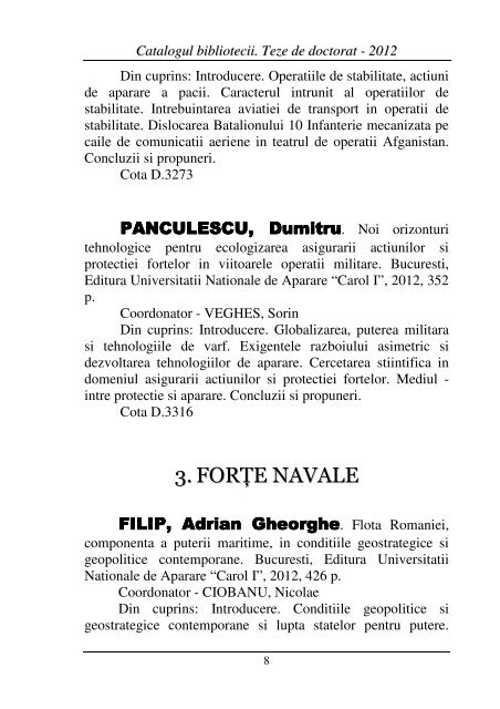 catalog teze doctorat - 2012