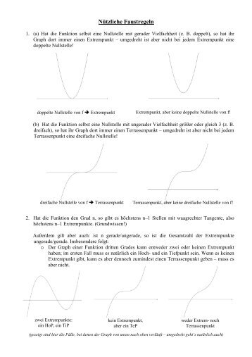 NÃ¼tzliche Faustregeln - Feuerbachers-matheseite.de