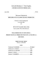 TÃ©lÃ©-mÃ©decine et site isolÃ© - theses medicales