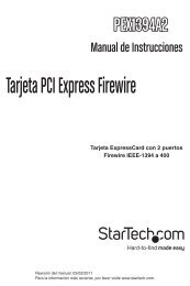 Tarjeta PCI Express Firewire - StarTech.com