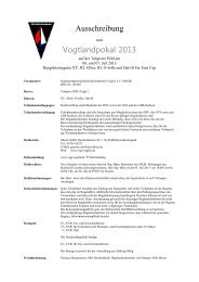 Ausschreibung Vogtlandpokal 2013