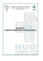 regimento interno do hospital universitÃ¡rio getÃºlio vargas - hugv