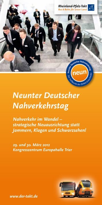 Neunter Deutscher Nahverkehrstag - Rheinland-Pfalz-Takt