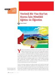 Verimli Bir Yaz Kur'an Kursu Ä°Ã§in Nitelikli EÄitim ve ÃÄretim - DEM