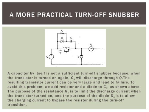 Snubber Circuits