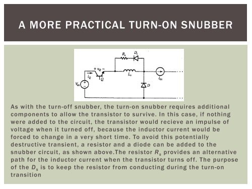 Snubber Circuits