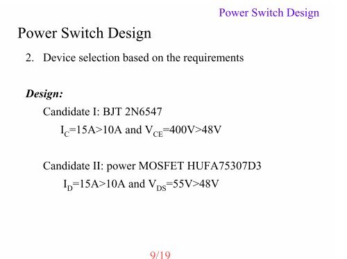 Boost Converter Design