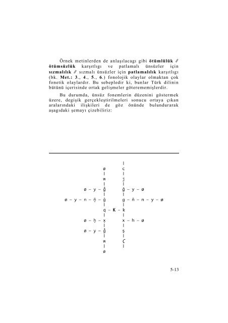 TÃRKÃE'NÄ°N FONEMLER DÃZENÄ° ve BU FONEMLER DÃZENÄ°NÄ°N