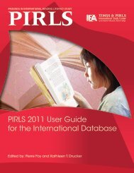 PIRLS 2011 User Guide for the International Database - TIMSS and ...