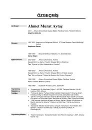 Ahmet Murat AytaÃ§ - Ankara Ãniversitesi