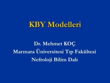 KBY Modelleri