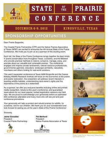 2012 SOP Sponsorship Letter V3 - Native Prairies Association of ...