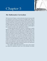 Chapter 5: The Mathematics Curriculum