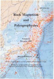 vol15 - Group of Geomag-, Rockmag- and Paleomagnetism, Japan