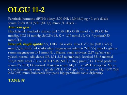 Olgu Ãrnekleri Ä°le Sivi Elektrolit Denge Bozukluklari Ve Tedavisi