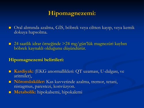 Olgu Ãrnekleri Ä°le Sivi Elektrolit Denge Bozukluklari Ve Tedavisi