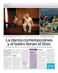 La danza contemporánea y el teatro llenan el Grec - Hemeroteca ...