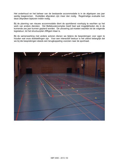 Ontstaan sportbeleidsplan: - Gemeente Affligem