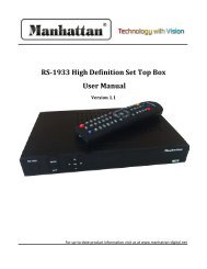 RS-1933 High Definition Set Top Box User Manual - Kusat