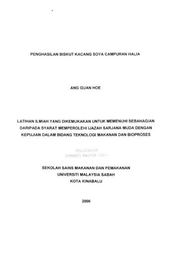 ANG GUAN HOE - UMS - Universiti Malaysia Sabah