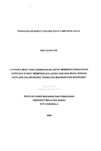 ANG GUAN HOE - UMS - Universiti Malaysia Sabah