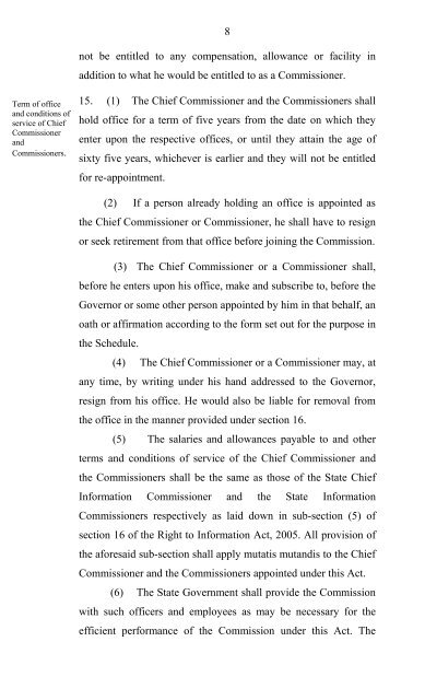 Punjab Right to Service Act, 2011 - Right to Service Commission ...