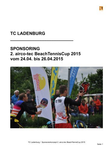 TCL BeachTennisCup 2015 - Sponsoring