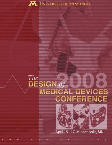 April 15 - 17 Minneapolis, MN - Design of Medical Devices ...