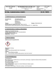 SICHERHEITSDATENBLATT - Euro OTC Pharma Gmbh