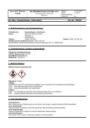 SICHERHEITSDATENBLATT - Euro OTC Pharma Gmbh