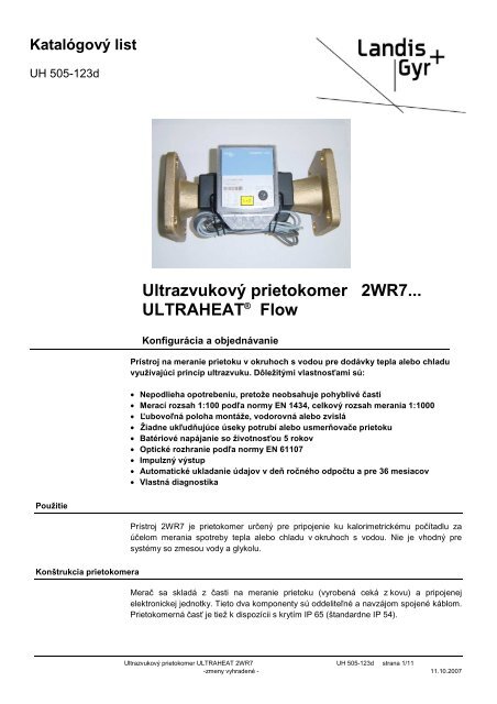 Ultraheat 2WR7 (PDF) - MaR TRADE